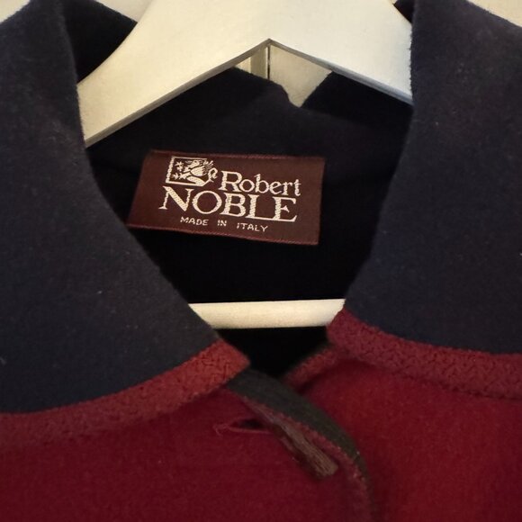 Vintage Red Duffle mid length coat made in italy size small to medium - Picture 2 of 11